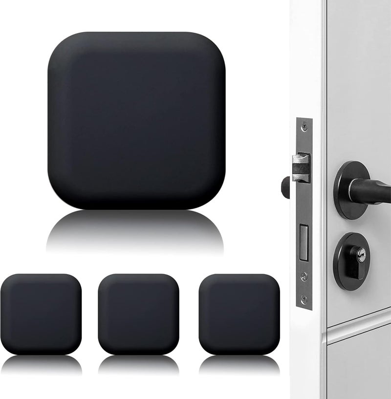 XoYoZo Door Stoppers Wall Protector Buffer Guard Doorknob Door Handle Bumper Self Adhesive Silencer Soft Rubber Crash Pad for Home Office - Image 1